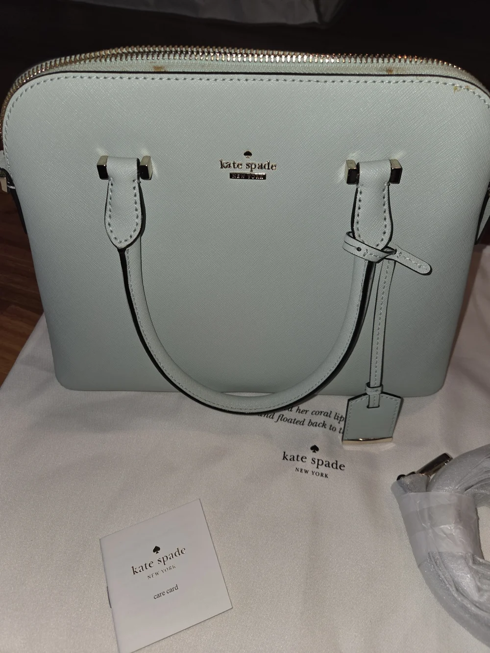 kate spade New York Light Blue Dome Satchel